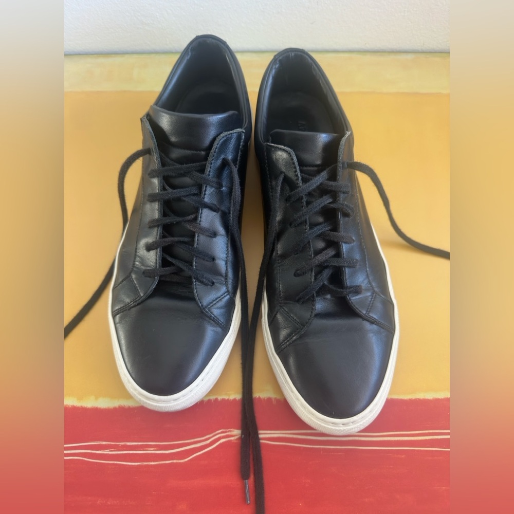Artisan Lab Men’s Black and white Leather Sneakers